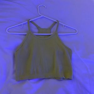 yellow tank top